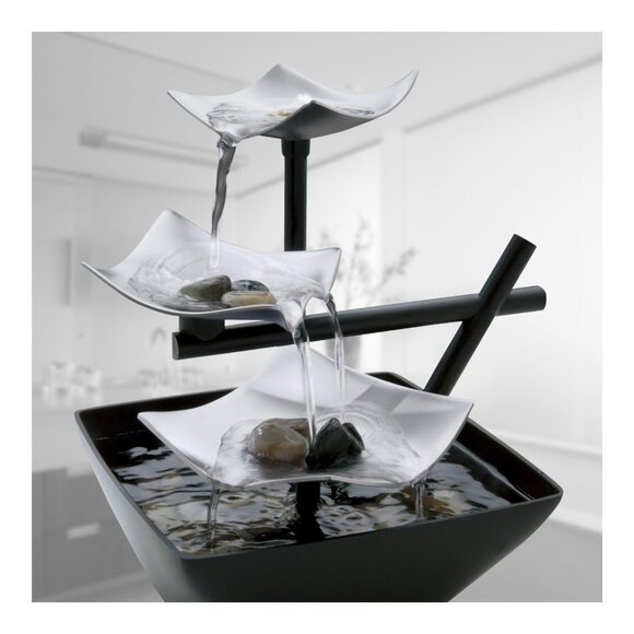 Homedics Silver Springs Relaxation Fountain - Soothing Sounds, Automatic Pump, N - Picture 2 of 7